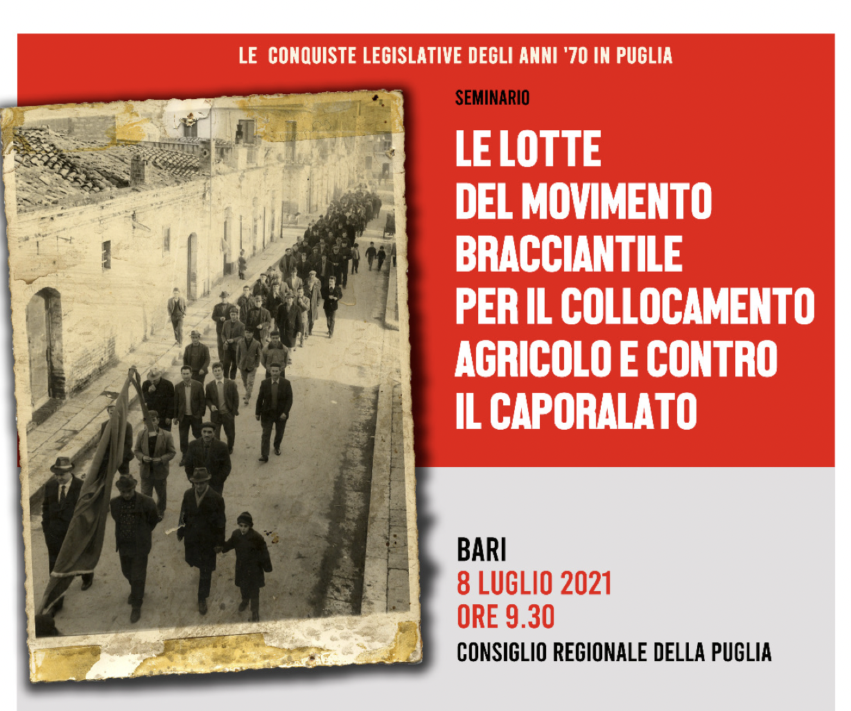 Le lotte del movimento bracciantile per il collocamento agricolo e contro il caporalato